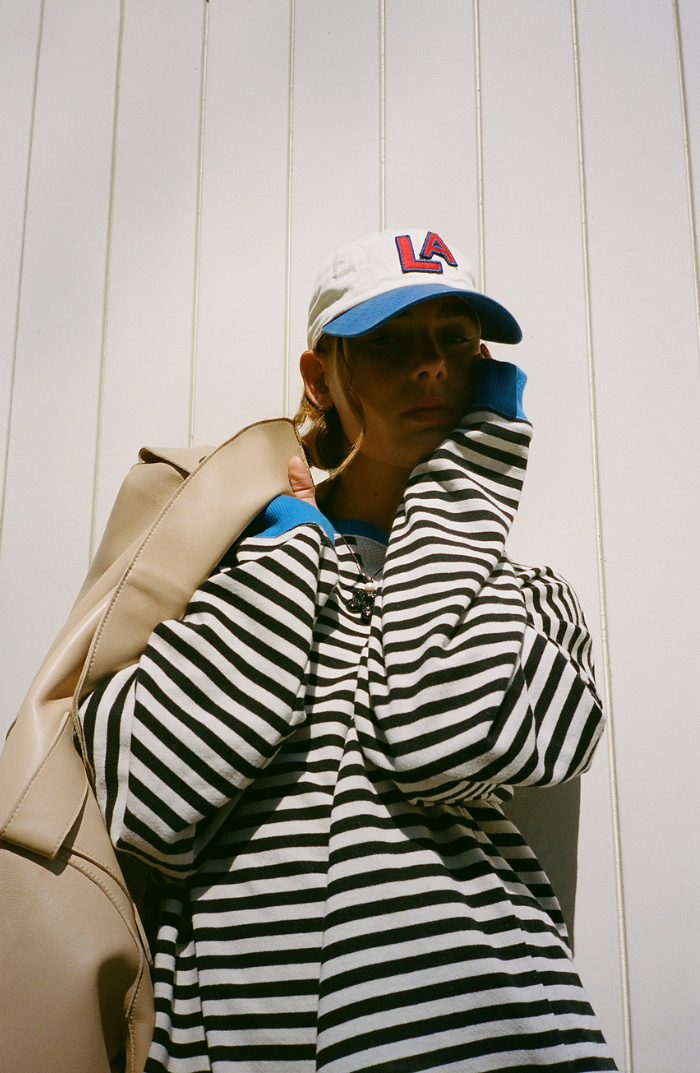 Mandie™ | Vibrant striped oversized jumper