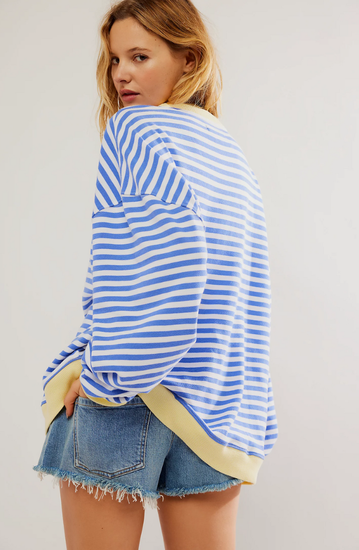Mandie™ | Vibrant striped oversized jumper