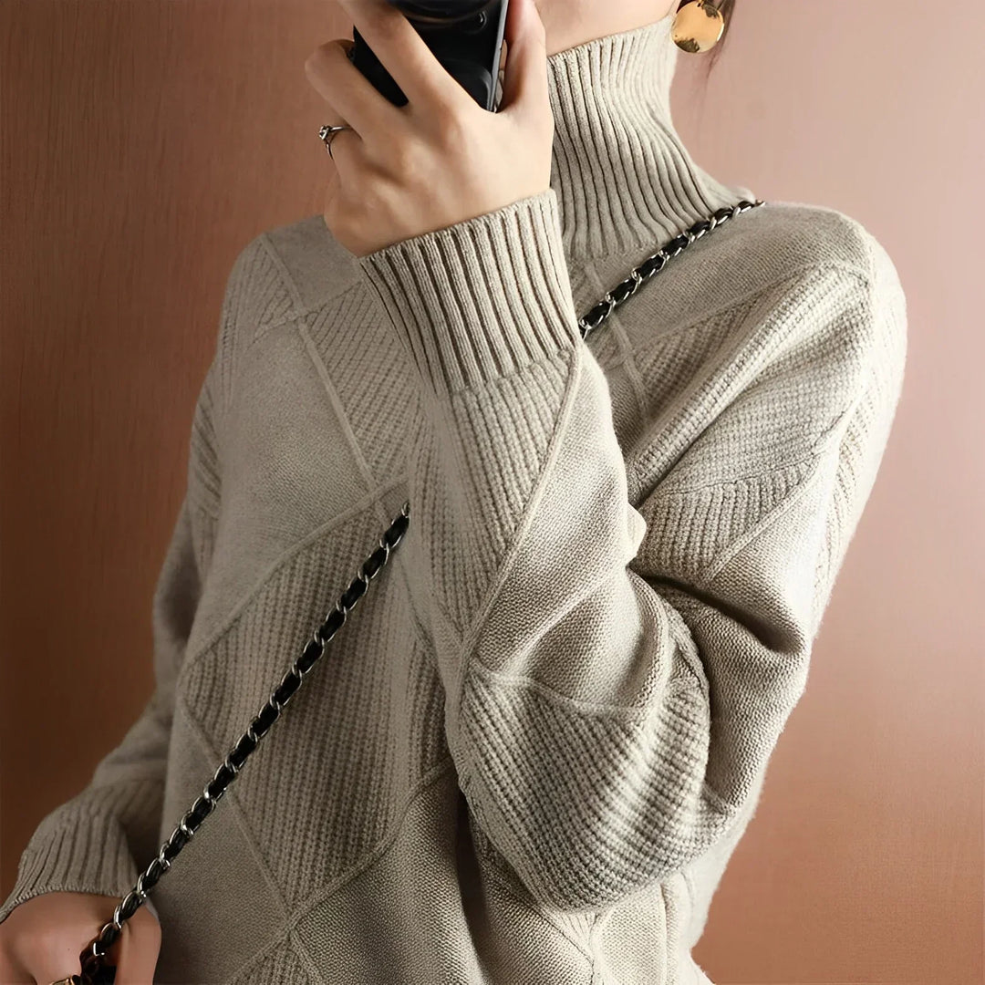 Niobe™ | Structured turtleneck jumper