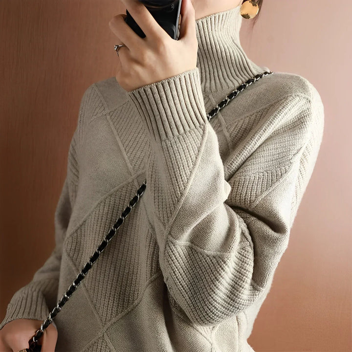 Niobe™ | Structured turtleneck jumper
