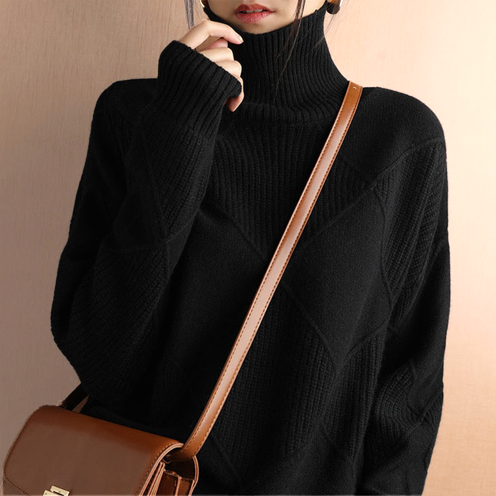 Niobe™ | Structured turtleneck jumper