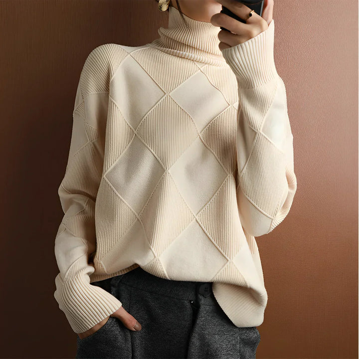 Niobe™ | Structured turtleneck jumper