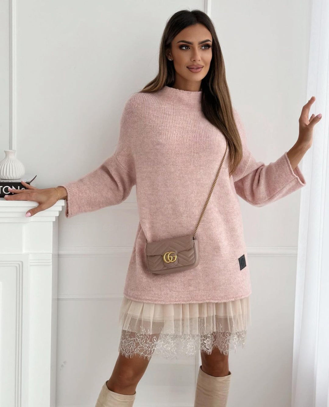 Iridescent™ | Jumper & lace skirt set