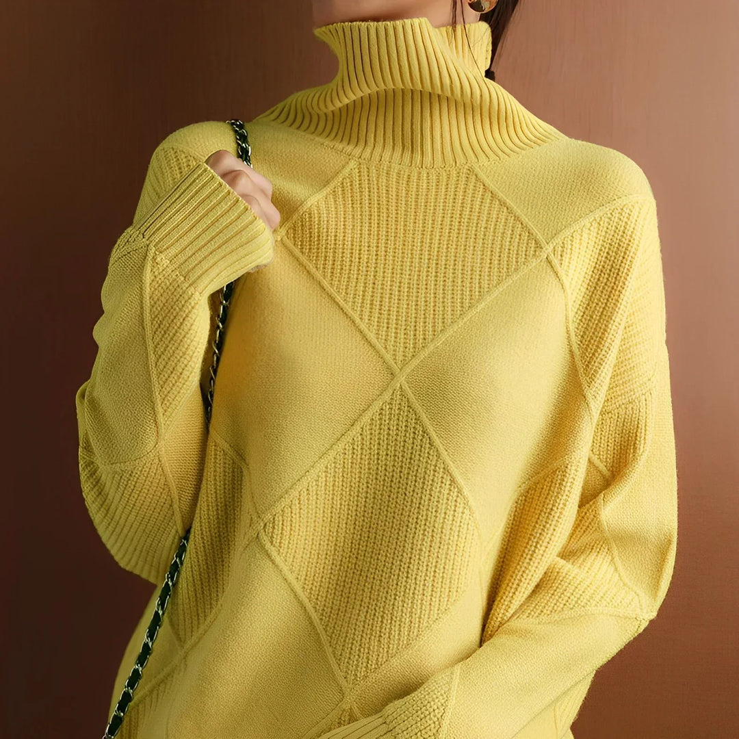 Niobe™ | Structured turtleneck jumper