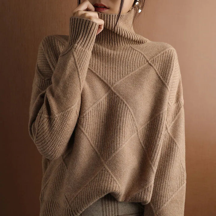 Niobe™ | Structured turtleneck jumper