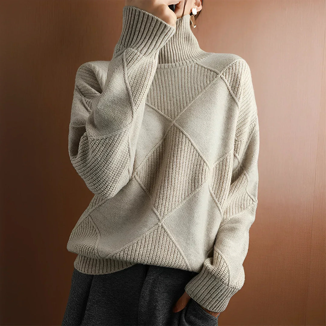 Niobe™ | Structured turtleneck jumper