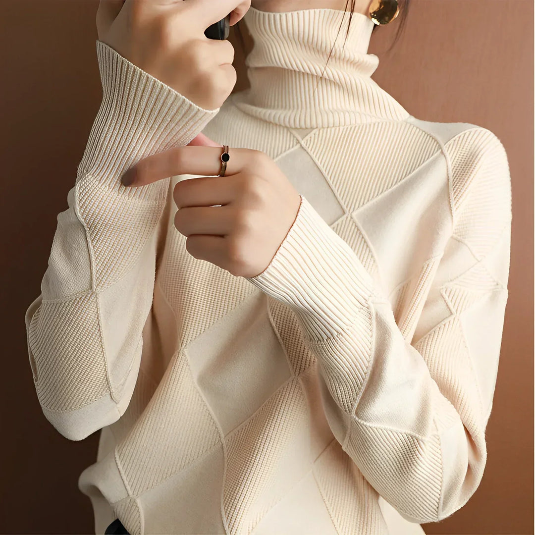 Niobe™ | Structured turtleneck jumper