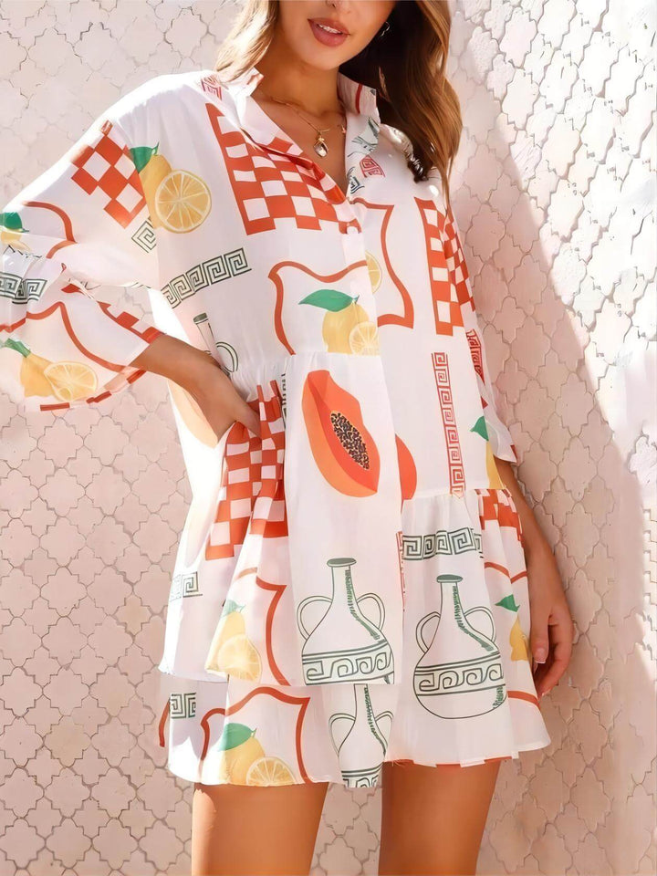 Sebastian Short Set - White Orange
