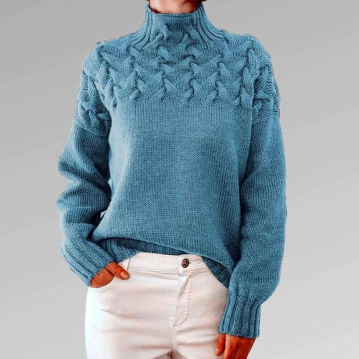 Babette™ | Cosy knitted jumper with a turtleneck