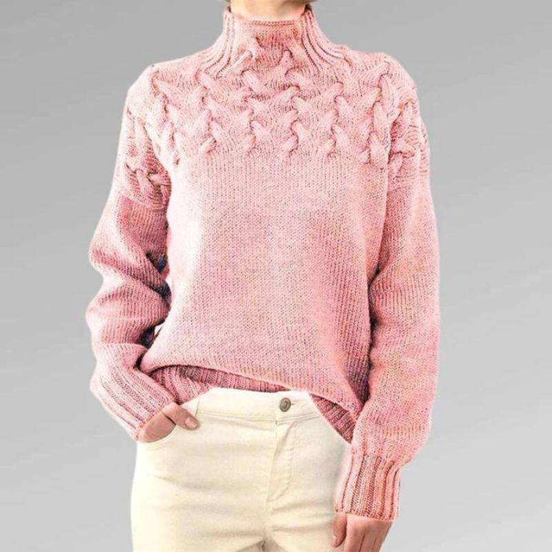 Babette™ | Cosy knitted jumper with a turtleneck
