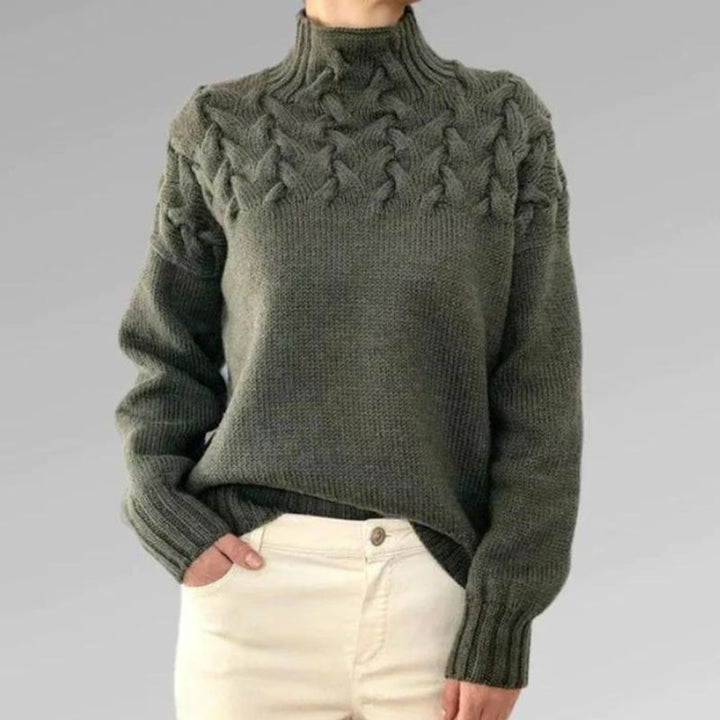 Babette™ | Cosy knitted jumper with a turtleneck