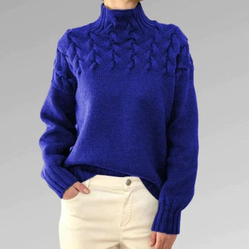 Babette™ | Cosy knitted jumper with a turtleneck