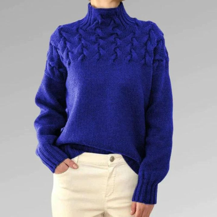 Babette™ | Cosy knitted jumper with a turtleneck