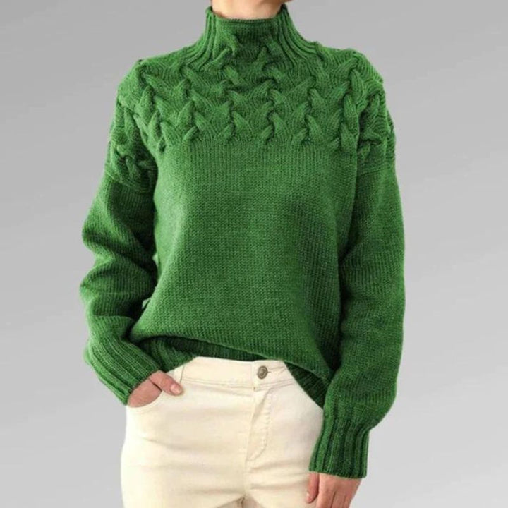 Babette™ | Cosy knitted jumper with a turtleneck